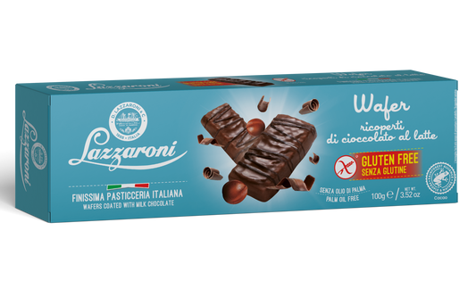 Wafer ricoperti di cioccolato LAZZARONI - 100g